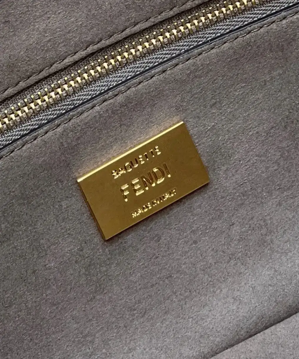 Fendi Suede Leather Baguette Crossbody Bag product photo from LabelPicks