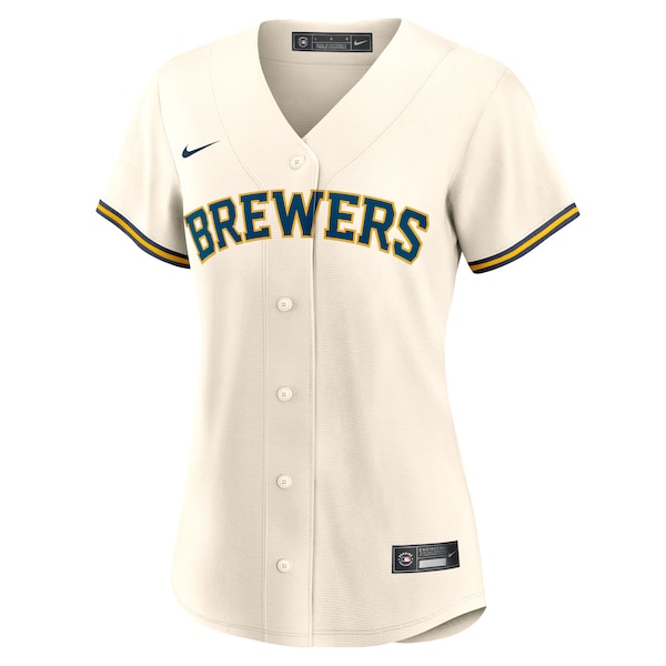 Jackson Chourio Milwaukee Brewers Nike Women's Home Replica Jersey - Cream
