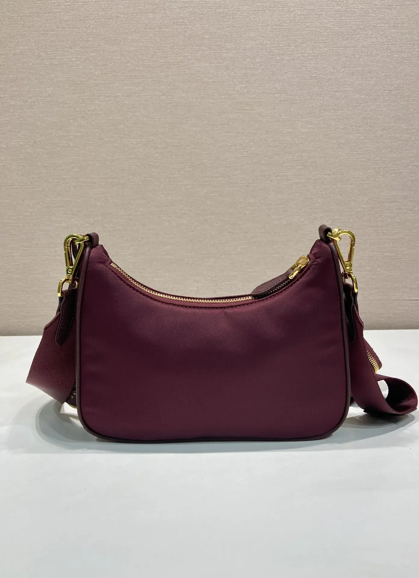 Prada Gold Nylon Hobo Bag product photo from LabelPicks