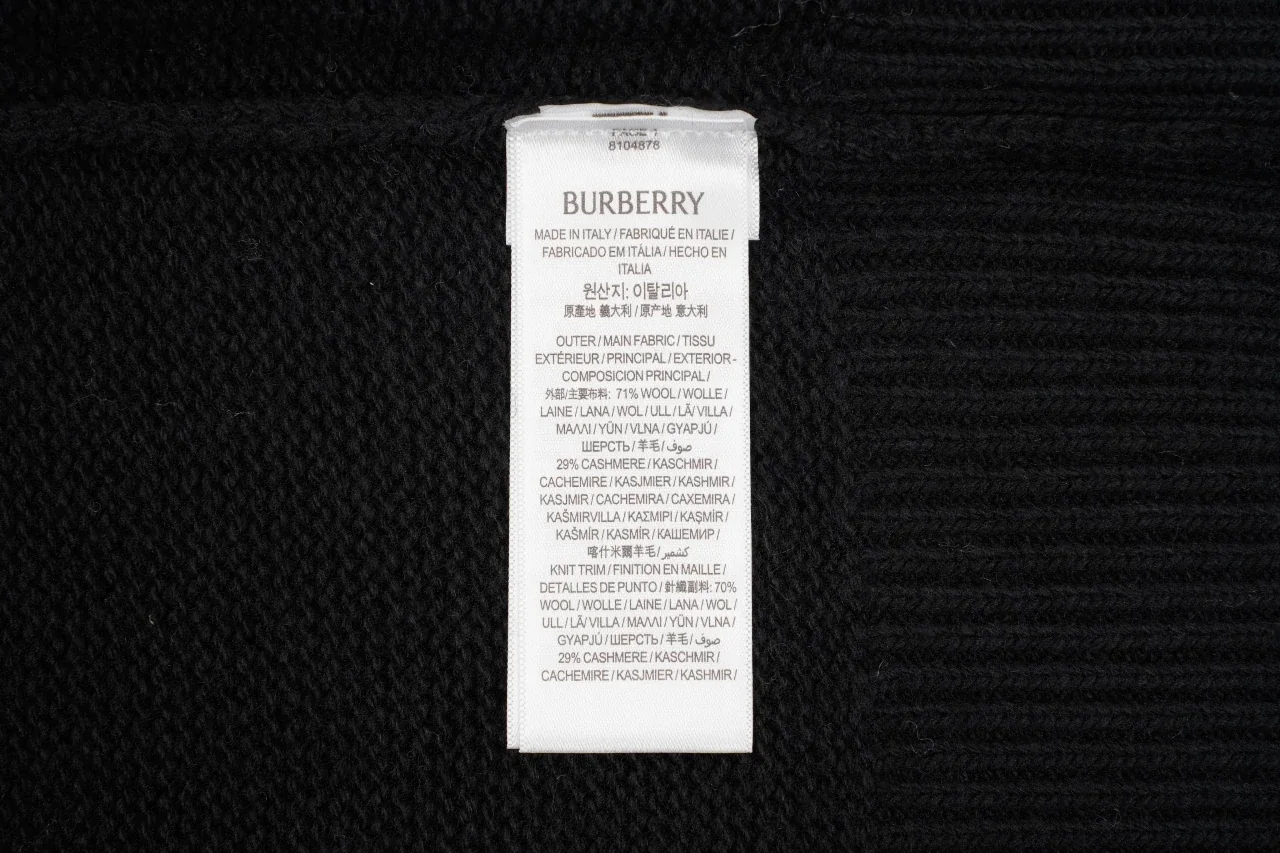Burberry Black Equestrian Knight Jacquard Crewneck Sweater product photo from LabelPicks
