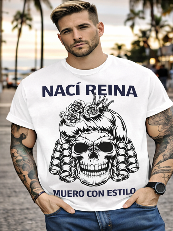 Remera Reina Calavera | Streetwear Dark Unisex