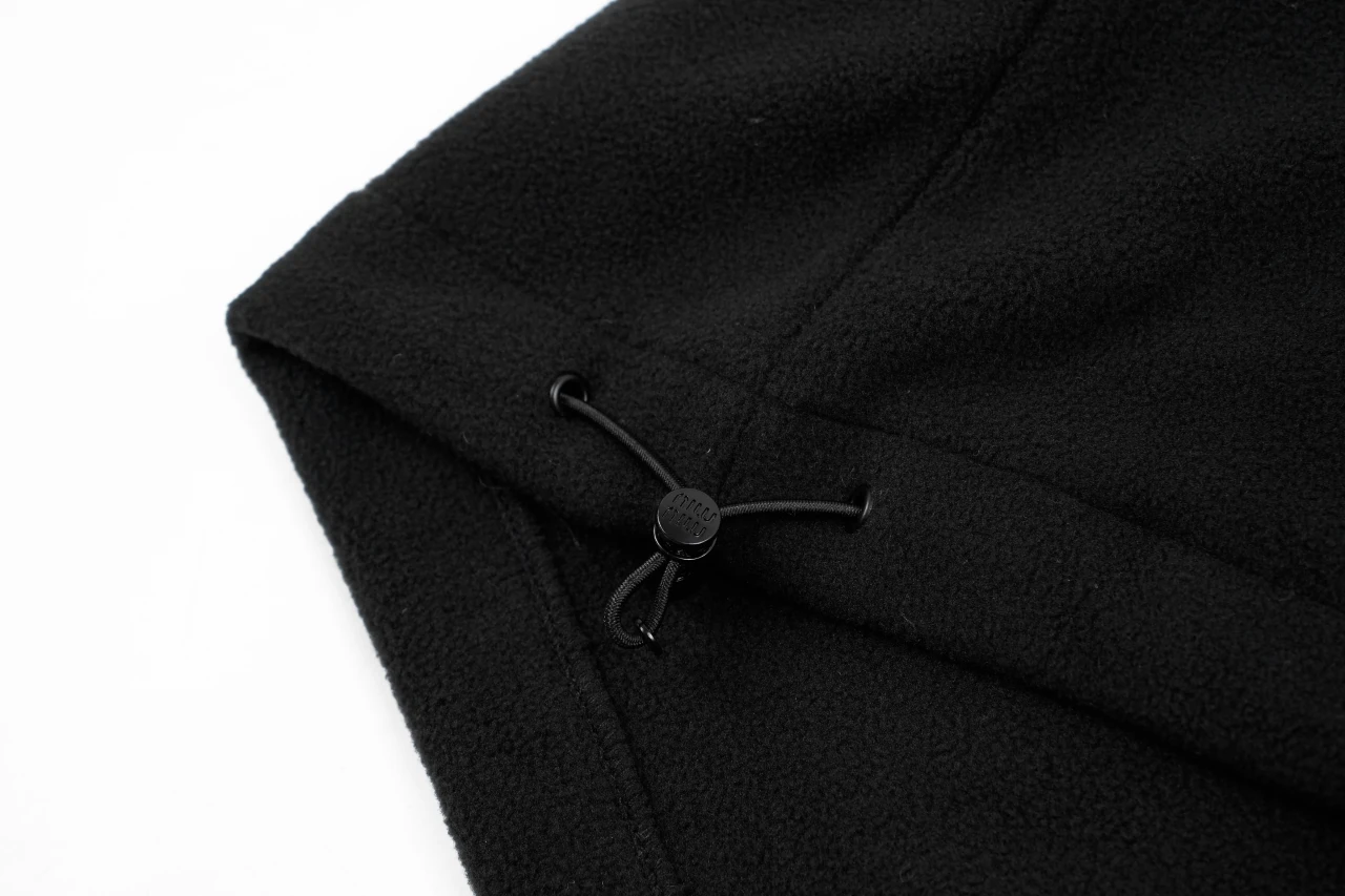 Miu Miu Black Embroidered Fleece Hooded Jacket product photo from LabelPicks