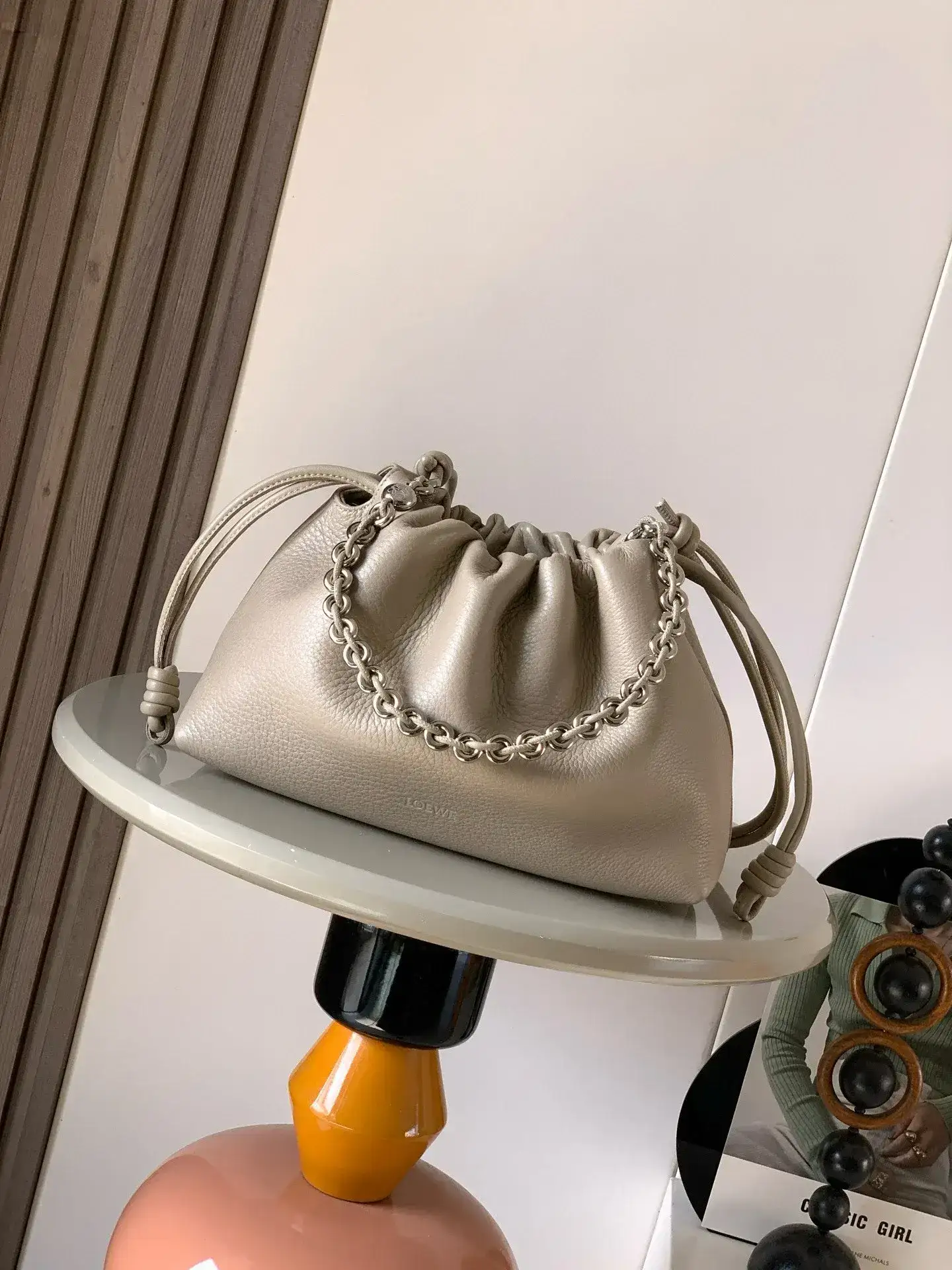 Loewe Lambskin Flamenco Bucket Bag product photo from LabelPicks