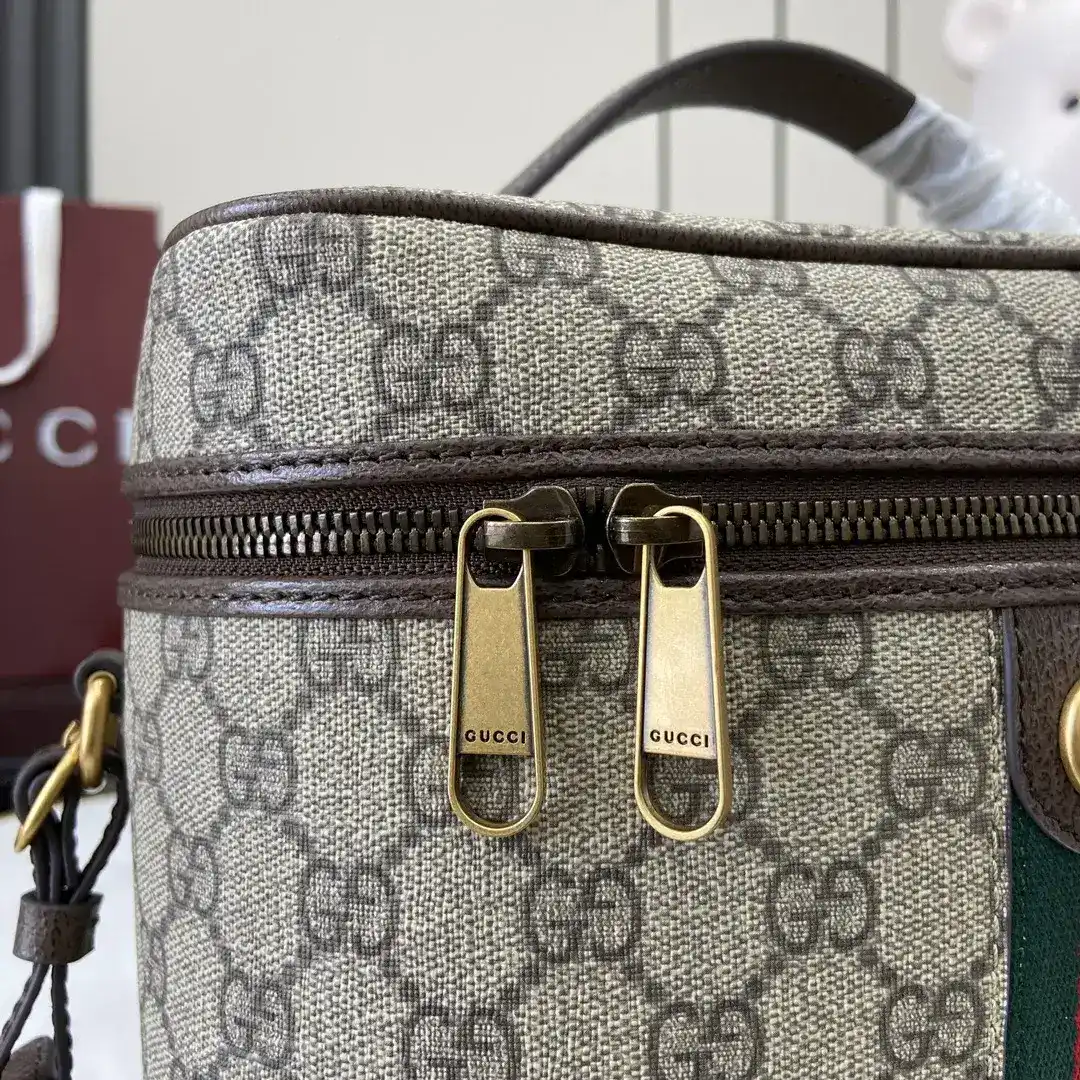 Gucci Brown Canvas and Leather Top Handle Bag product photo from LabelPicks