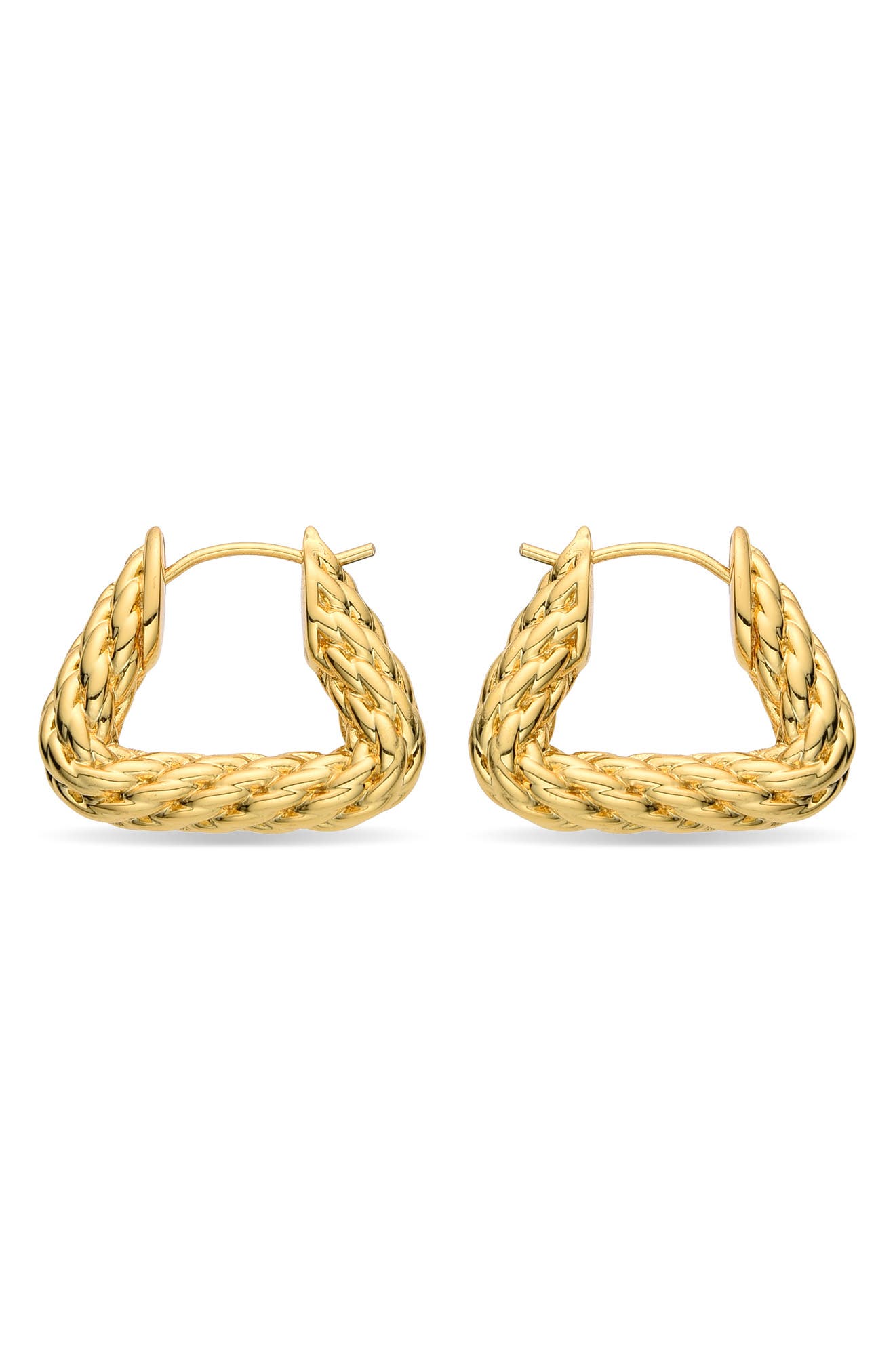 EYE CANDY LOS ANGELES Heloise Twist Hoop Earrings