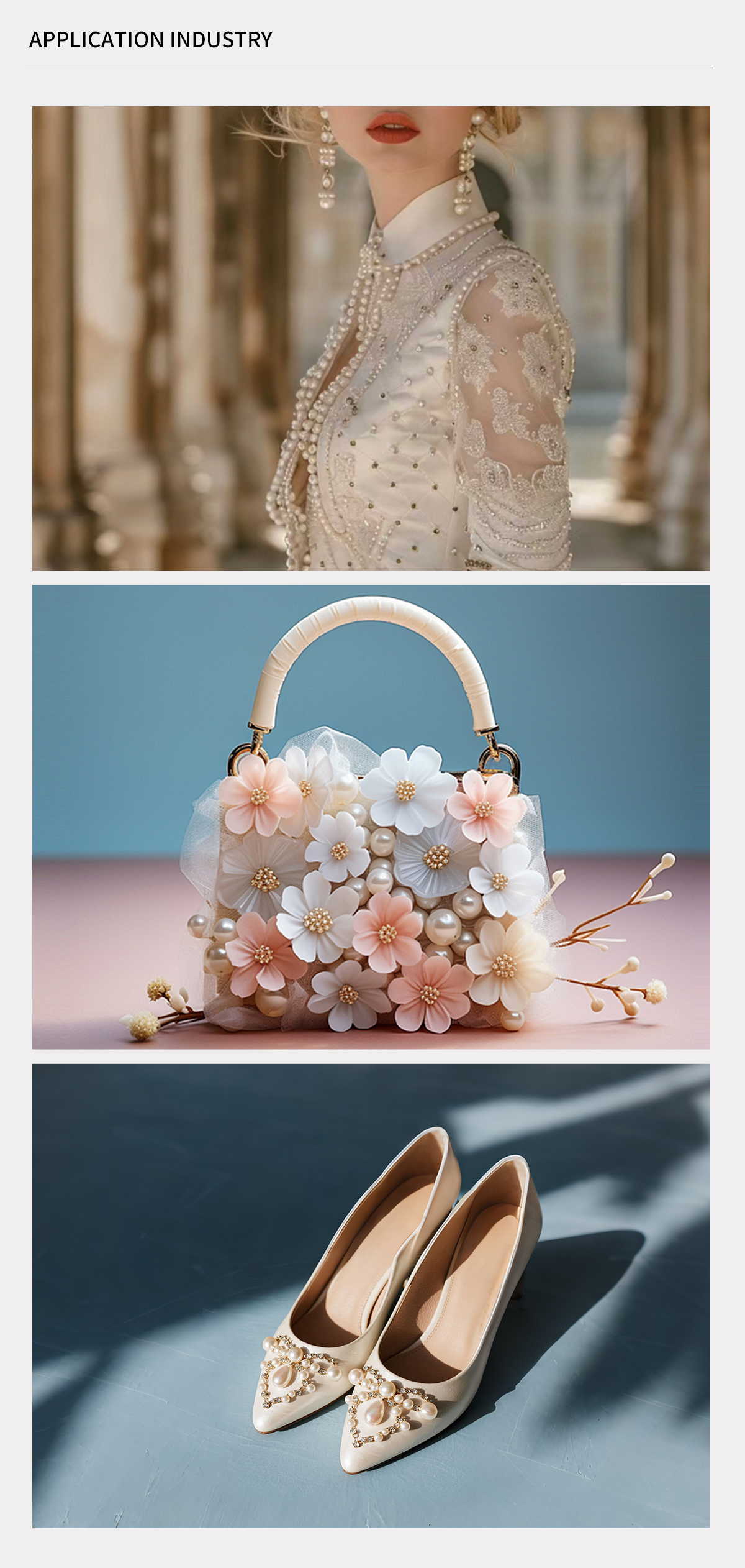 Couture accessories with crystal pearls