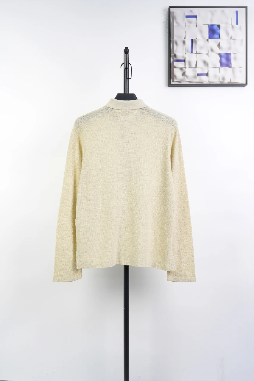 Ralph Lauren Beige Pony Embroidered Cotton Linen Polo Shirt product photo from LabelPicks