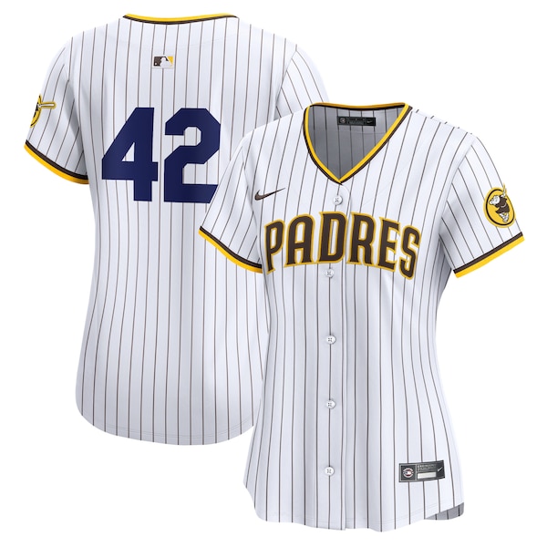 San Diego Padres Nike Women's 2024 Jackie Robinson Day Home Limited Jersey – White