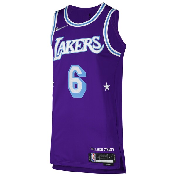 LeBron James Los Angeles Lakers Nike Authentic Player Jersey - City Edition - Purple