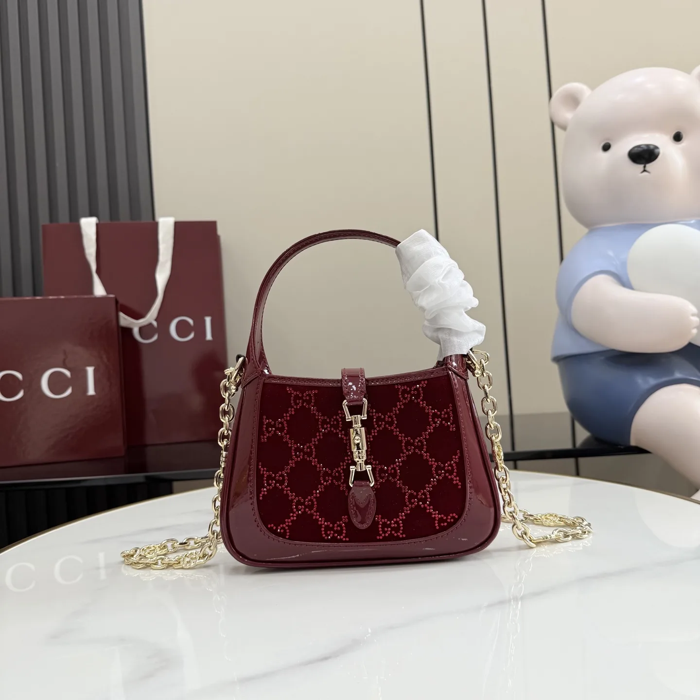 Gucci Satin Jackie Crossbody Bag product photo from LabelPicks