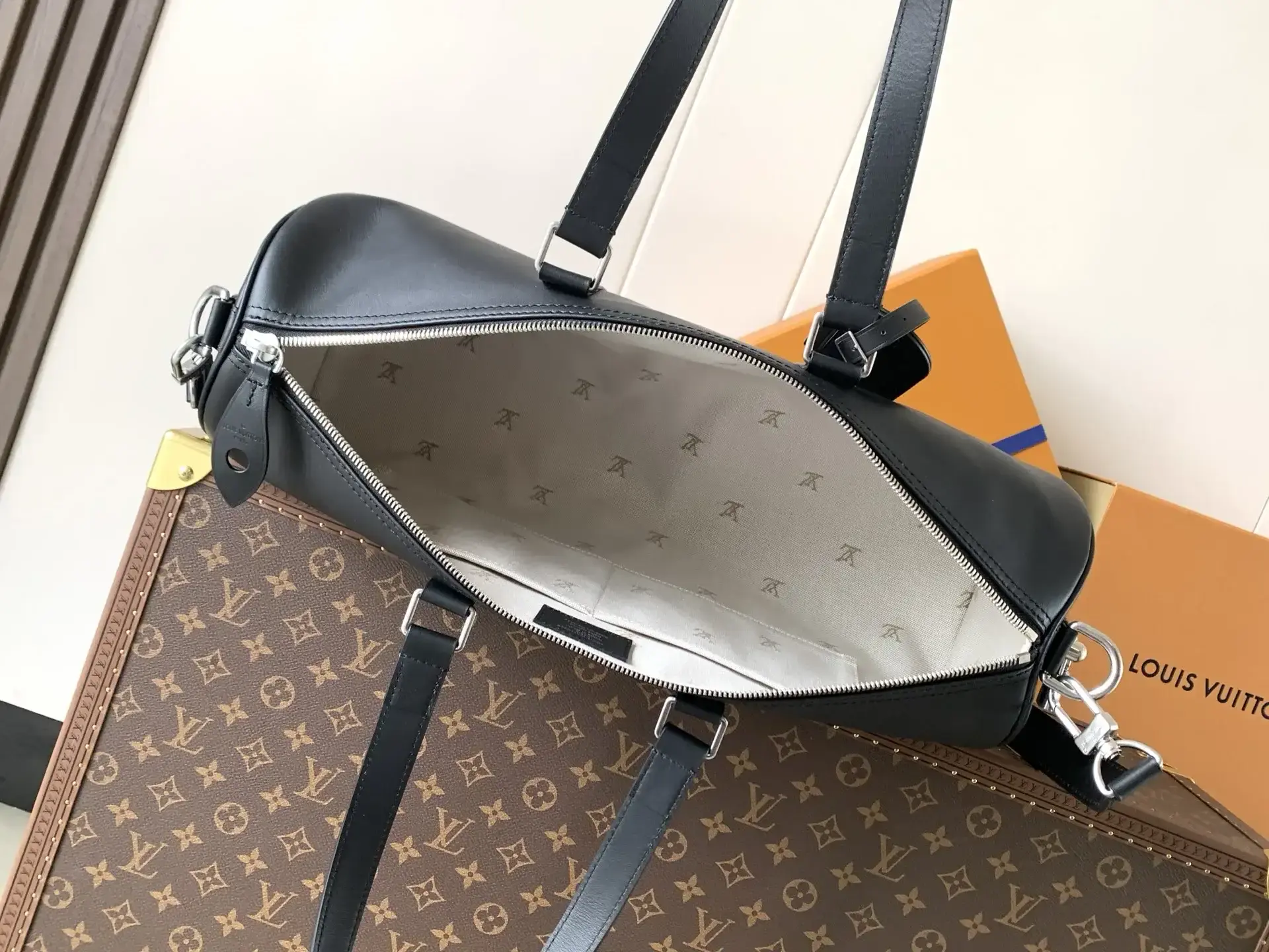 Louis Vuitton Speedy Black Calfskin Shoulder Bag product photo from LabelPicks