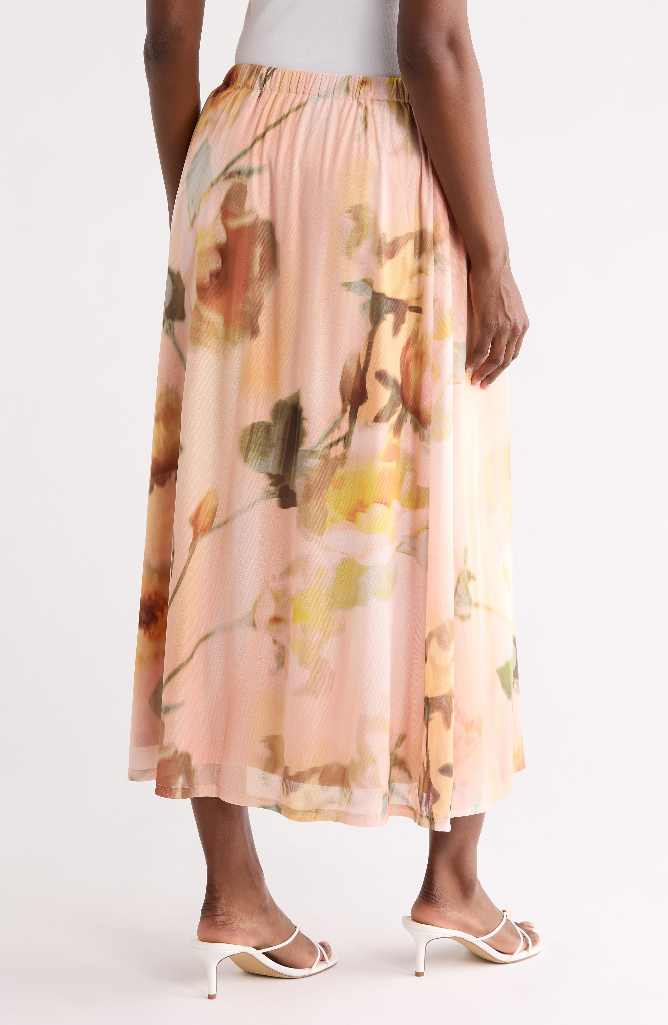 DR2 by Daniel Rainn Floral Mesh Skirt