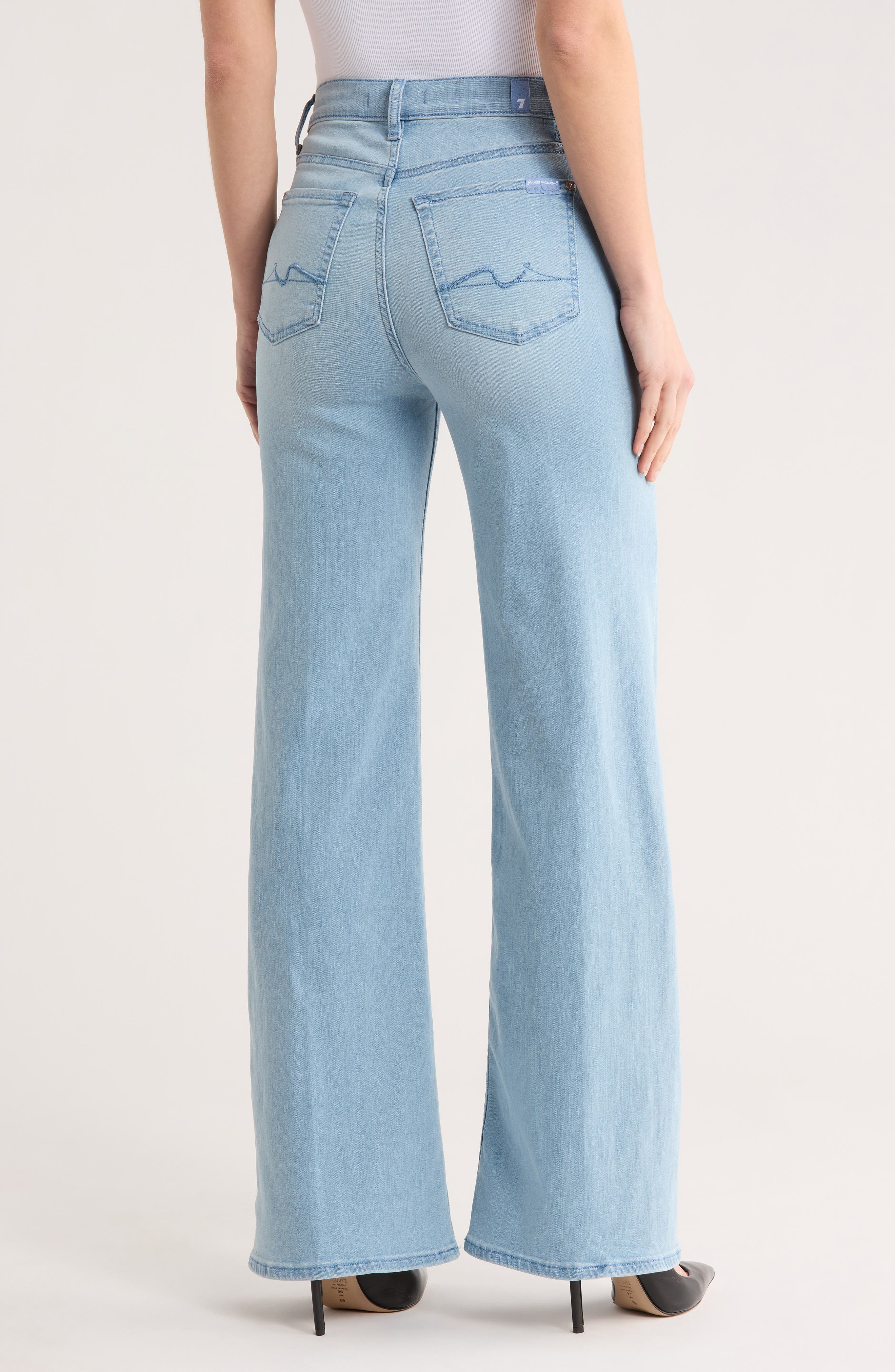 7 For All Mankind Ultra High Rise Wide Leg Jeans