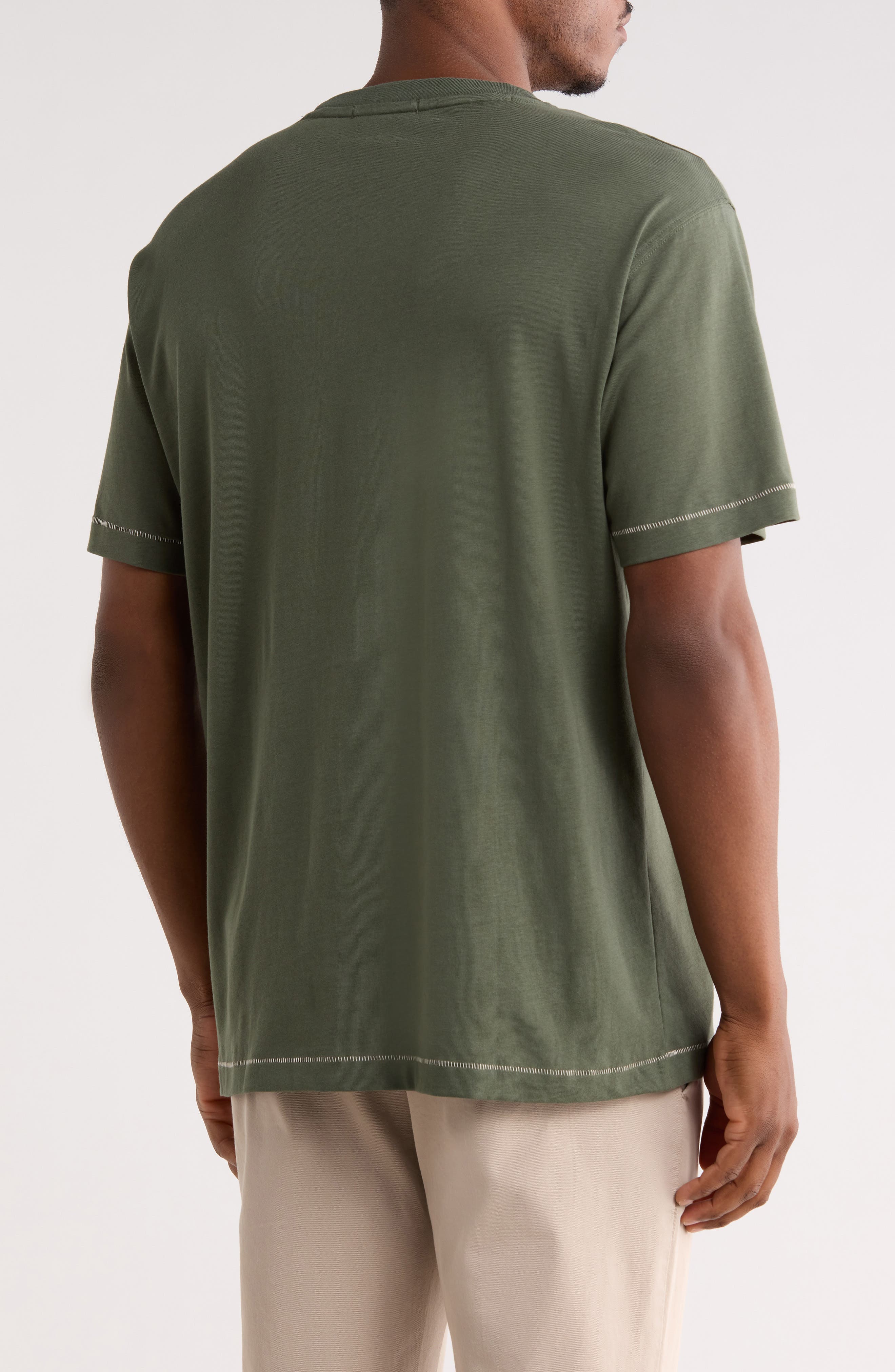 Scotch & Soda Sun Embroidered Pocket T-Shirt