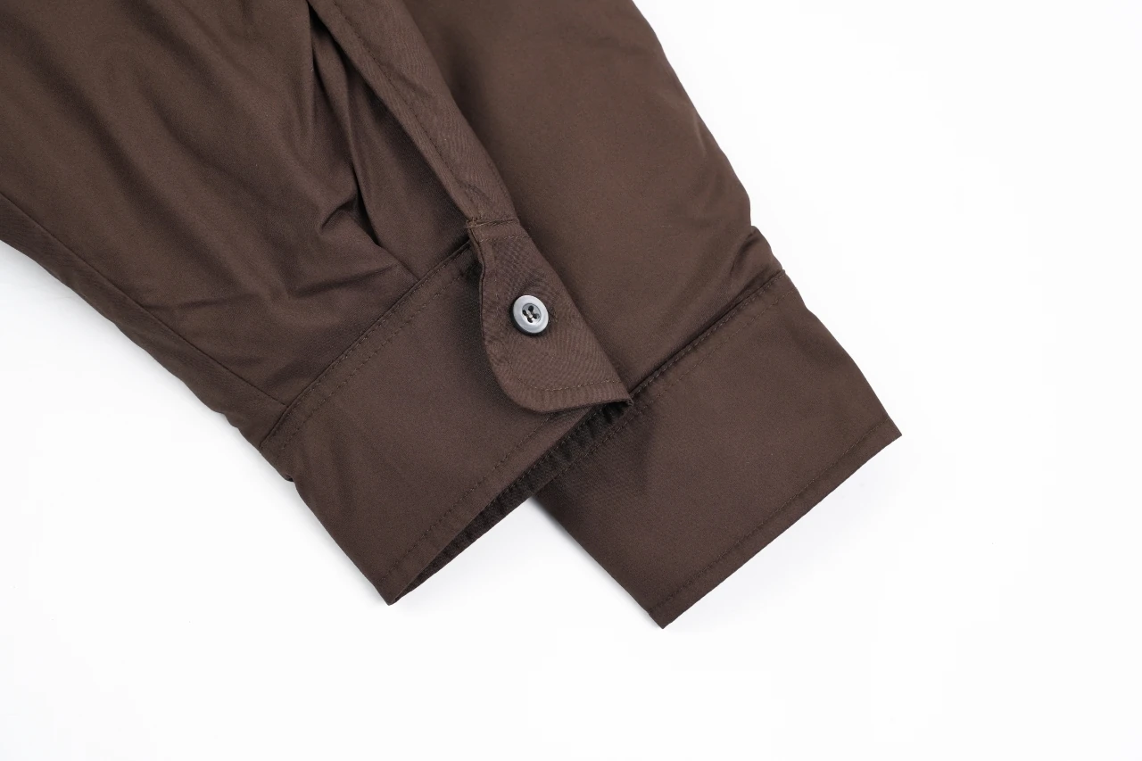 Prada Brown Pocket Triangle Logo Padded Jacket product photo from LabelPicks