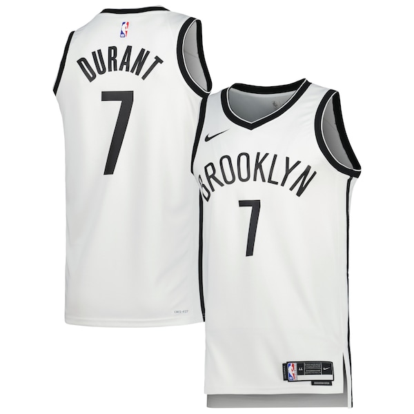 Kevin Durant Brooklyn Nets Nike Unisex  Swingman Jersey - Association Edition - White/Black