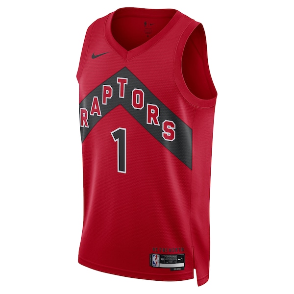 Gradey Dick Toronto Raptors Nike Unisex Swingman Player Jersey - Icon Edition - Red