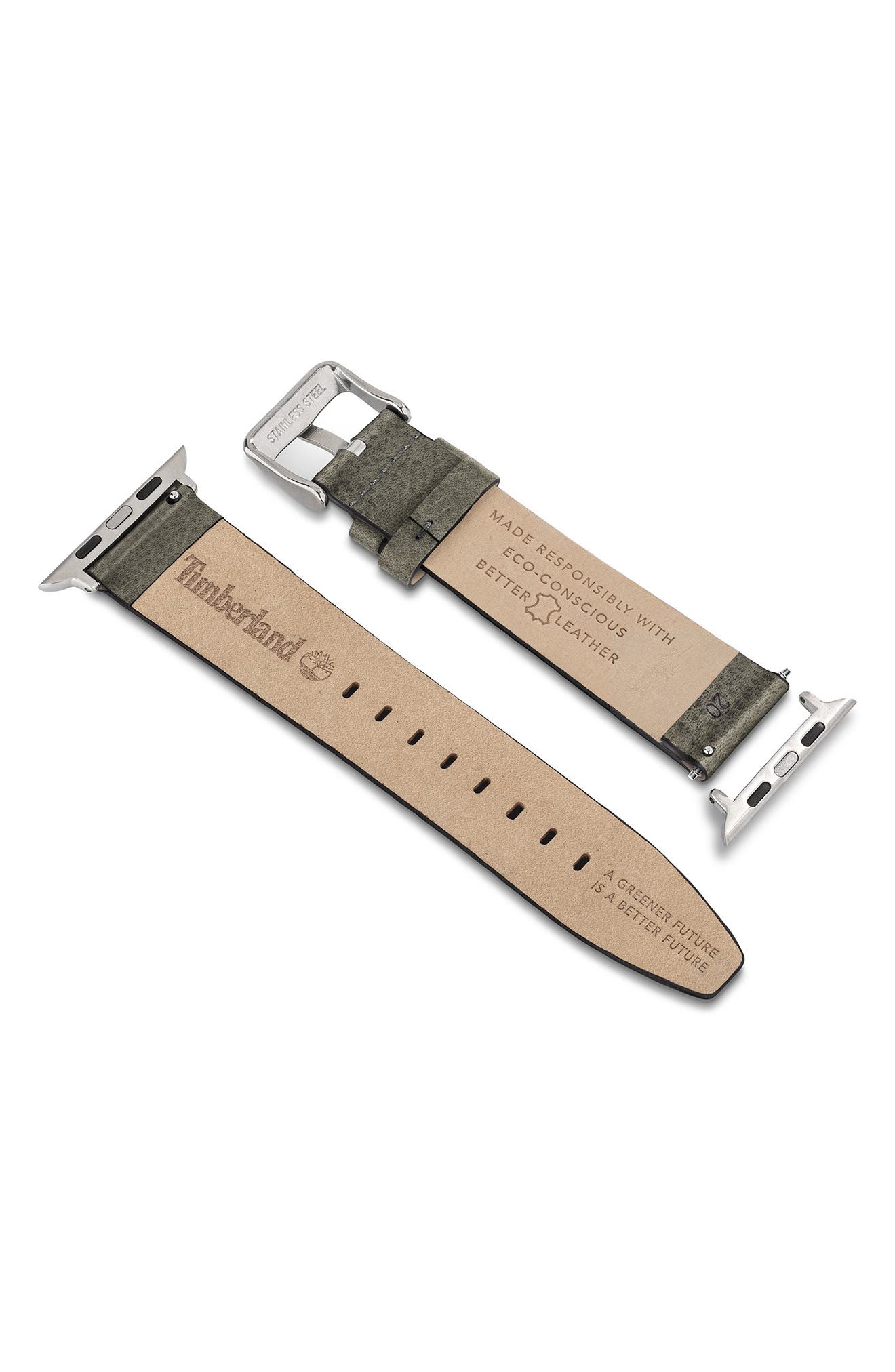 Timberland Barnesbrook Water Repellent Leather 20mm Smartwatch Watchband