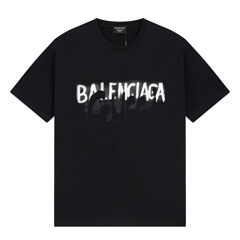 0618 Classic Print Black T-shirt