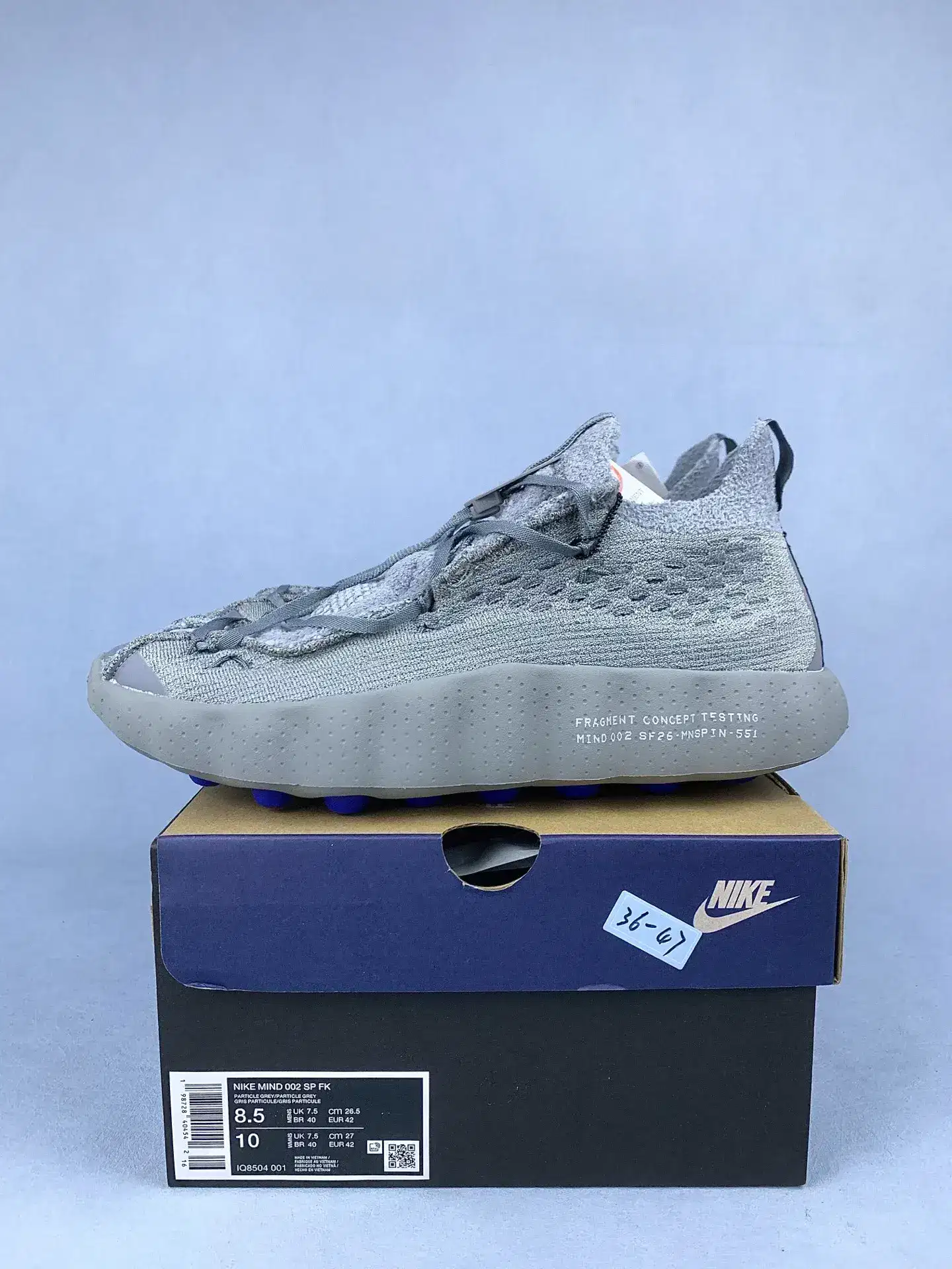 Nike Mind 002 x Fragment 'Particle Grey' Shoes product photo from LabelPicks