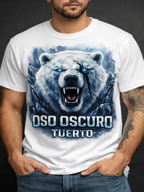 Remera Oso Polar Oscuro | Streetwear Dark Unisex