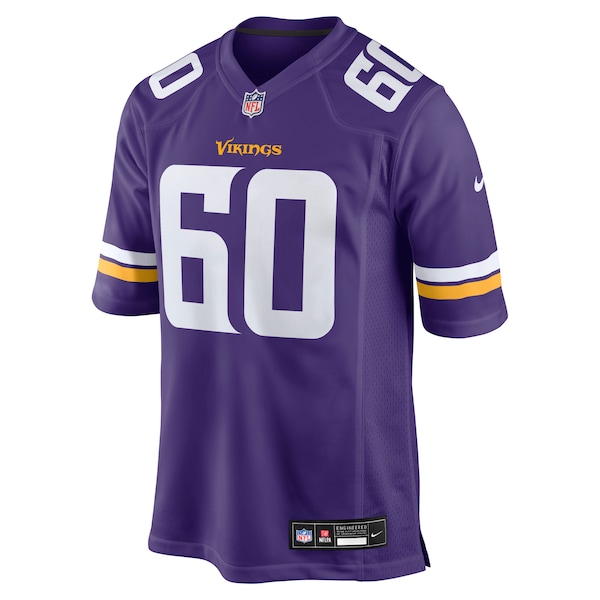 Joe Huber Minnesota Vikings Nike Team Game Jersey -  Purple