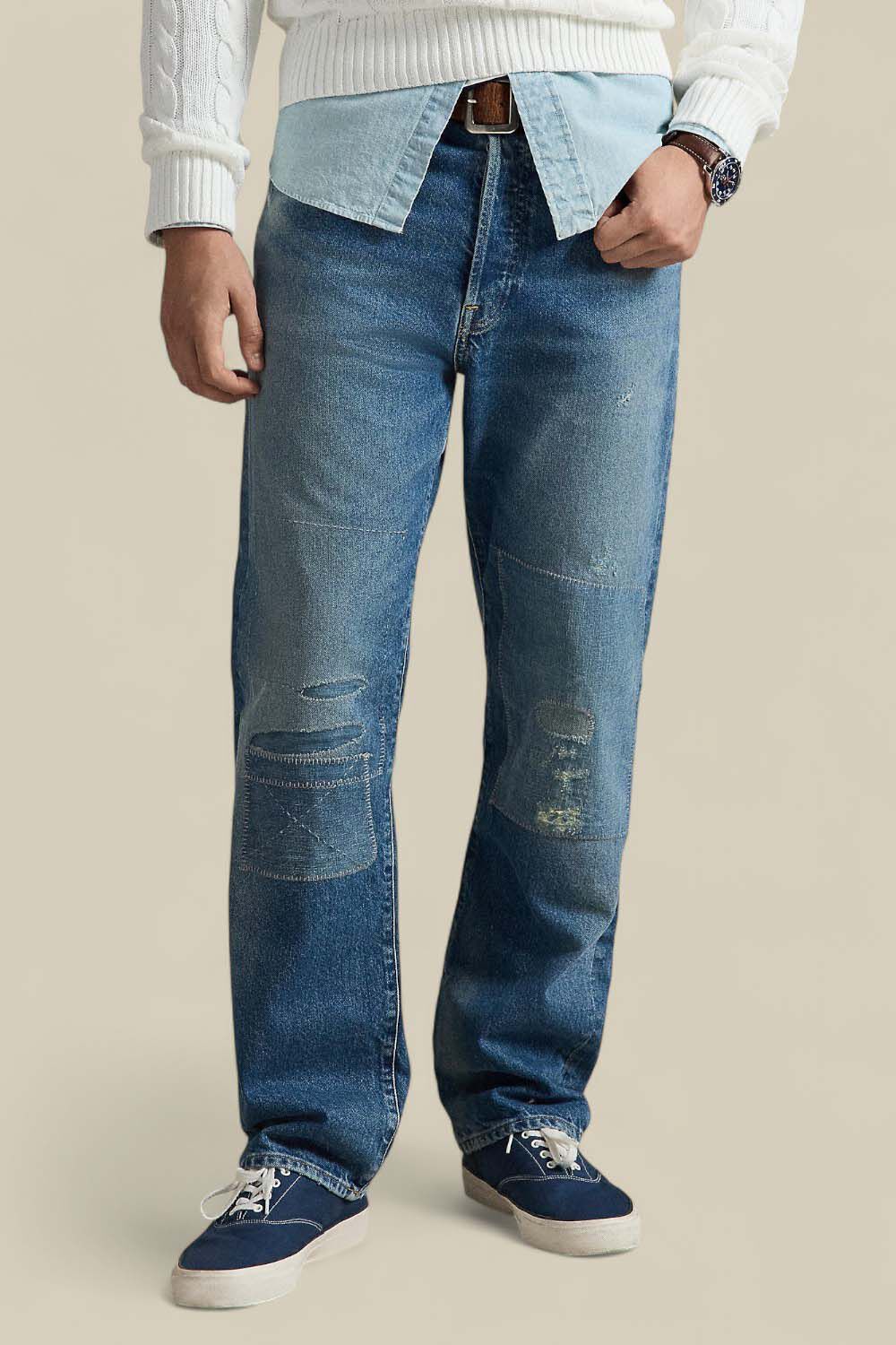 POLO RALPH LAUREN מכנסי ג'ינס בגזרה ישרה