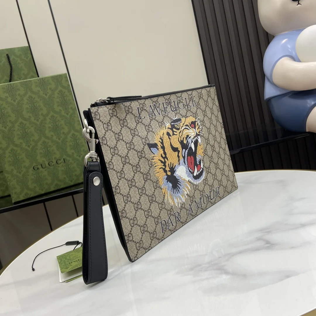 Gucci Brown Ophidia GG Supreme Canvas Clutch product photo from LabelPicks