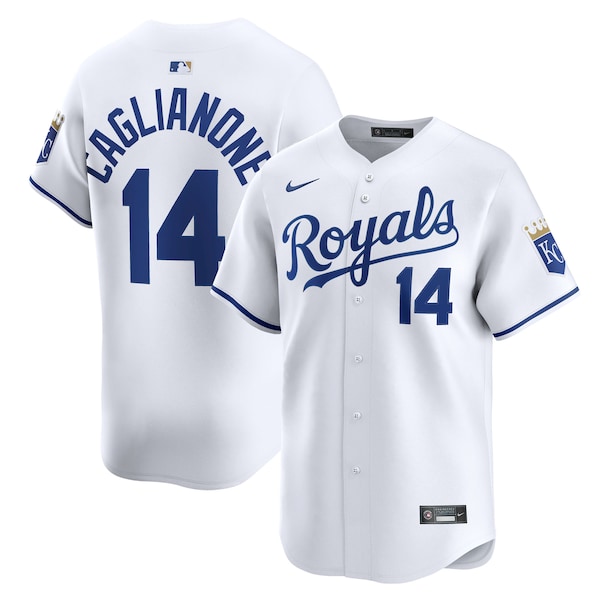 Jac Caglianone Kansas City Royals Nike Home Limited Player Jersey - White