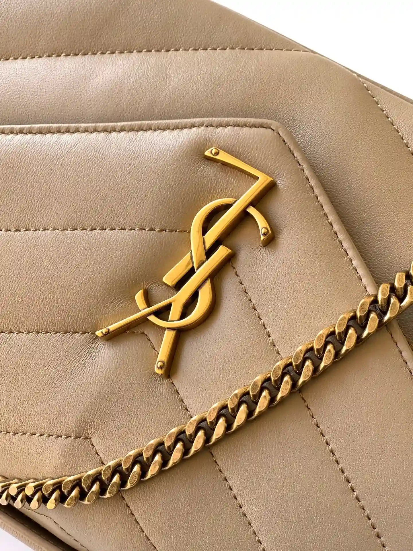 Saint Laurent Loulou Beige Lambskin Shoulder Bag product photo from LabelPicks