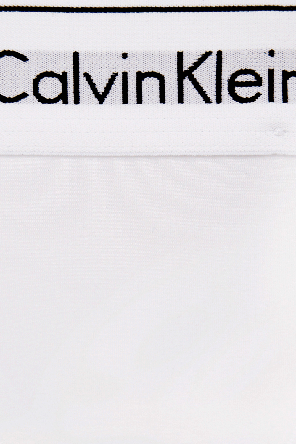 CALVIN KLEIN תחתוני חוטיני לבנים עם לוגוטייפ