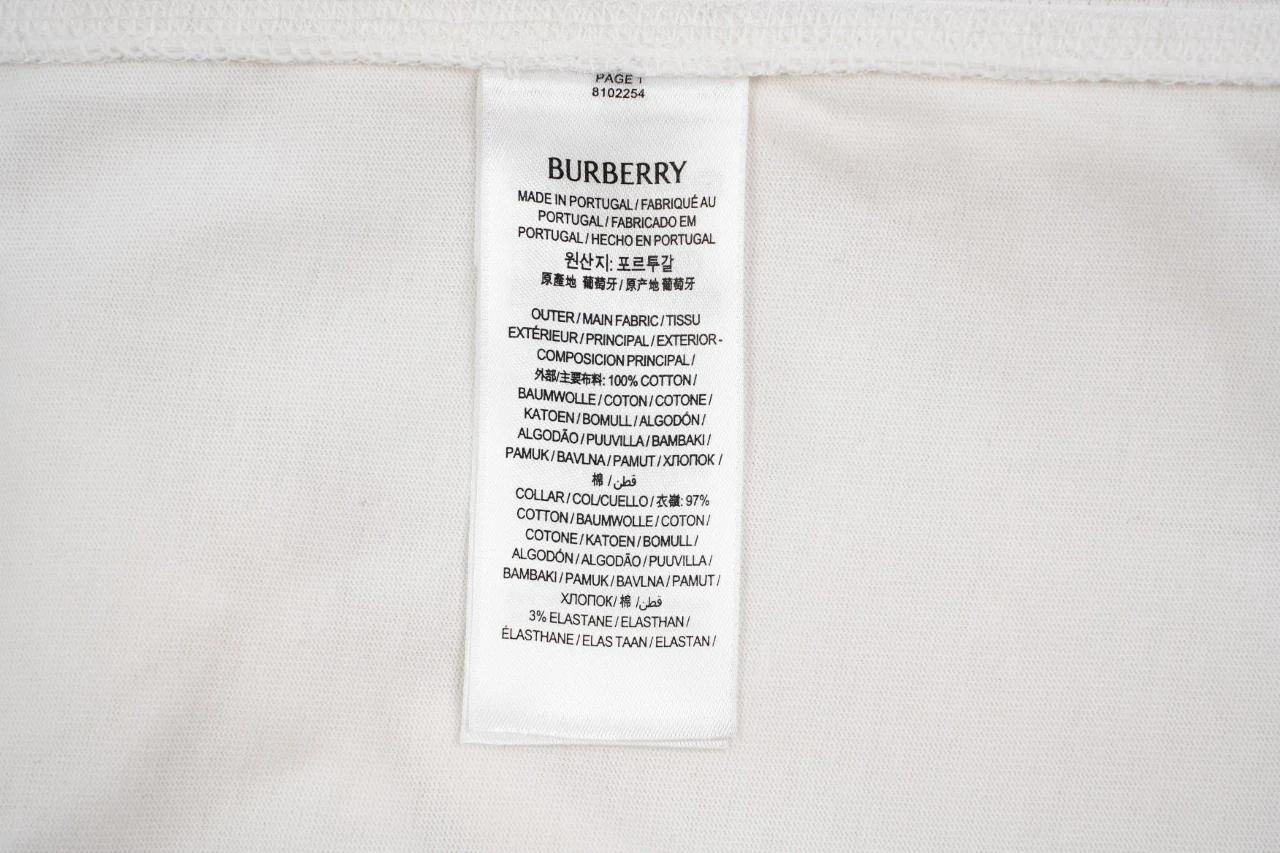 Burberry White Check Equestrian Knight Patch T-Shirt product photo from LabelPicks