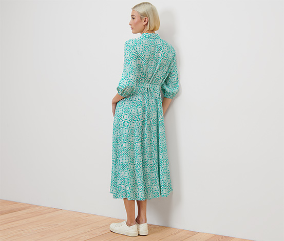 Hemdblusenkleid mit Alloverprint