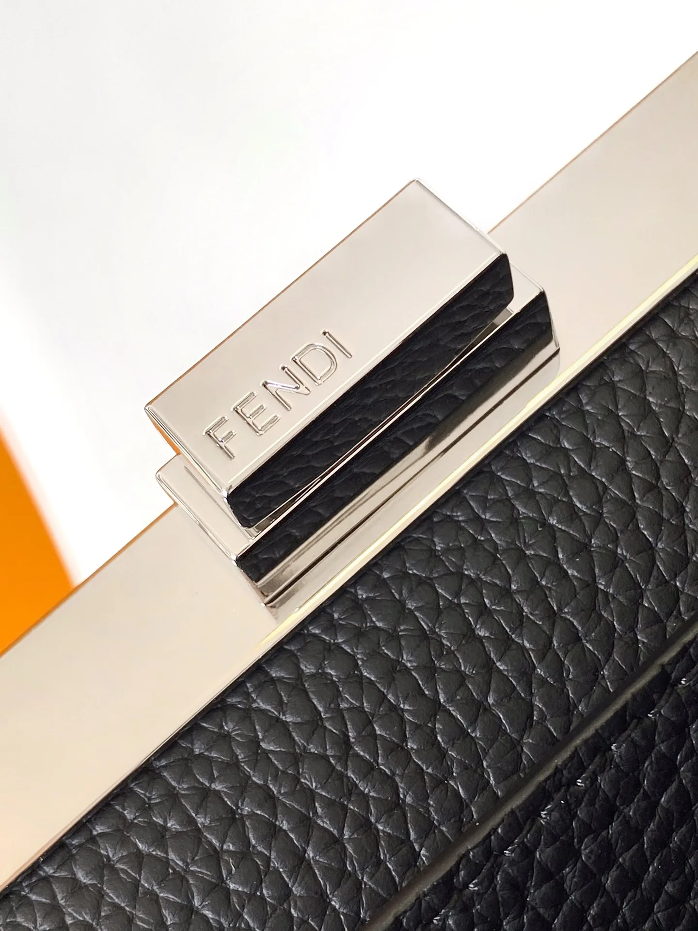 Fendi Peekaboo Black Calfskin Top Handle Bag product photo from LabelPicks