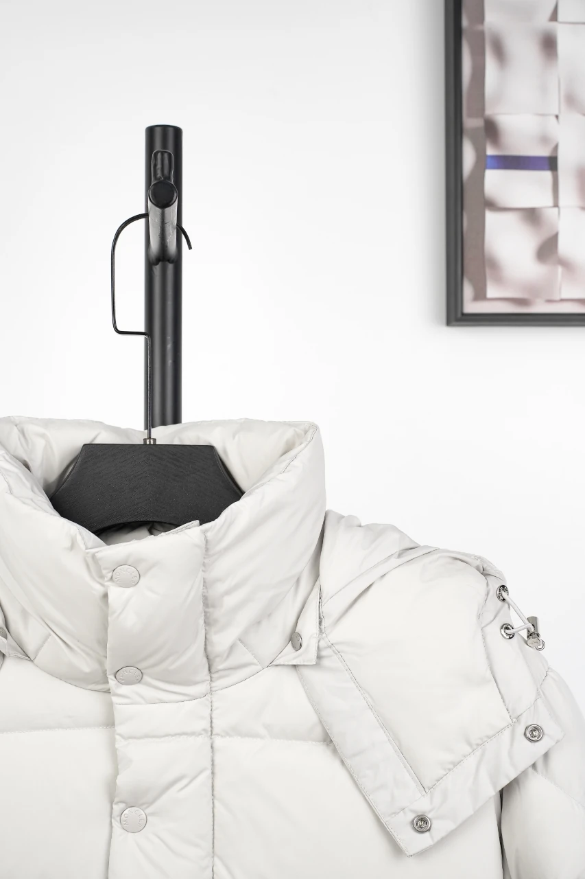 Moncler White Matte Maya70 Hooded Down Jacket product photo from LabelPicks