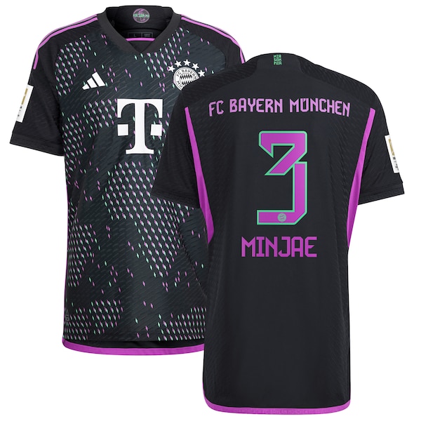 Kim Min-jae Bayern Munich adidas 2023/24 Away Authentic Player Jersey - Black/White