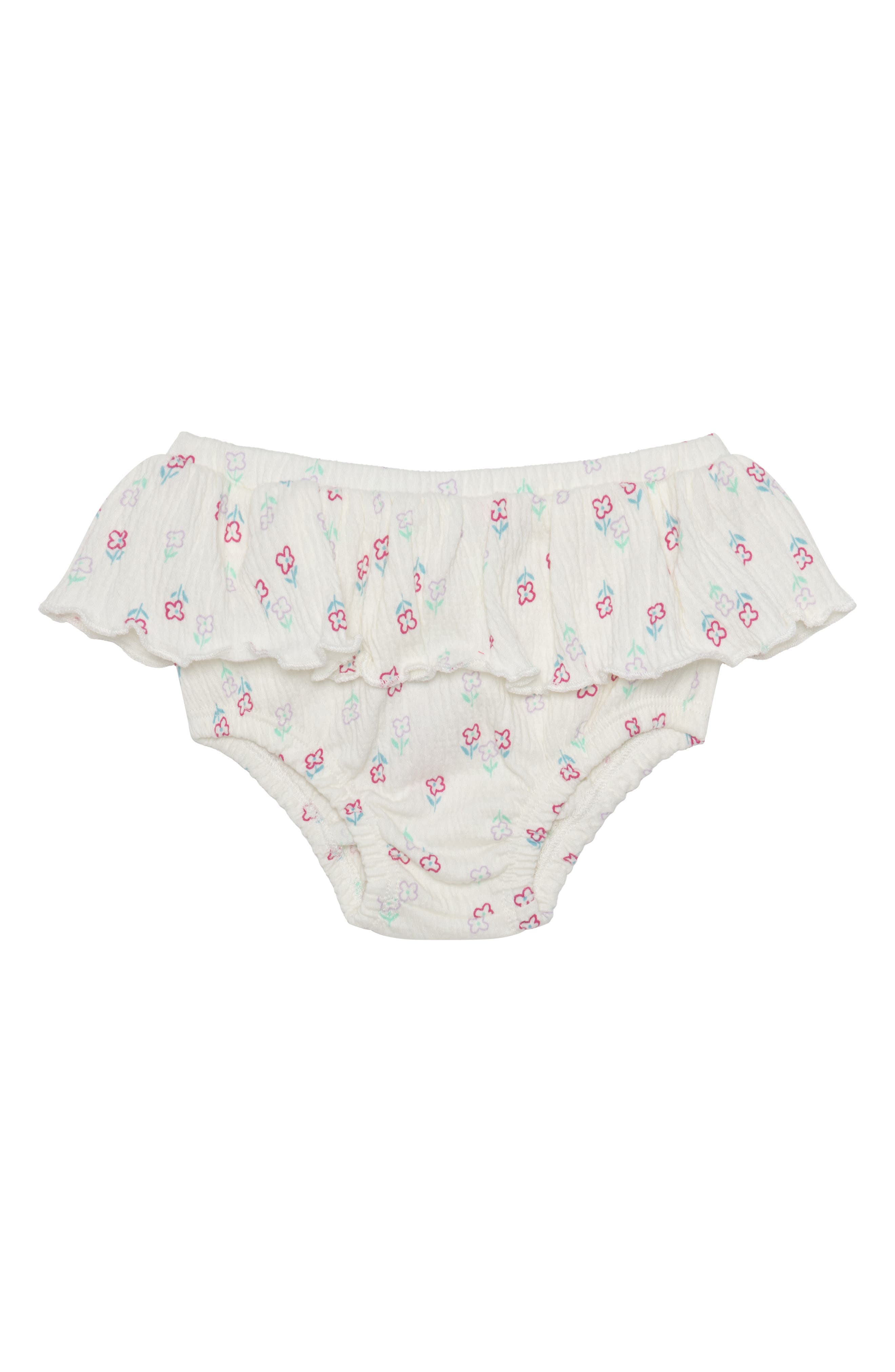 PL Baby by Petit Lem 3-Piece Floral Bodysuit Set