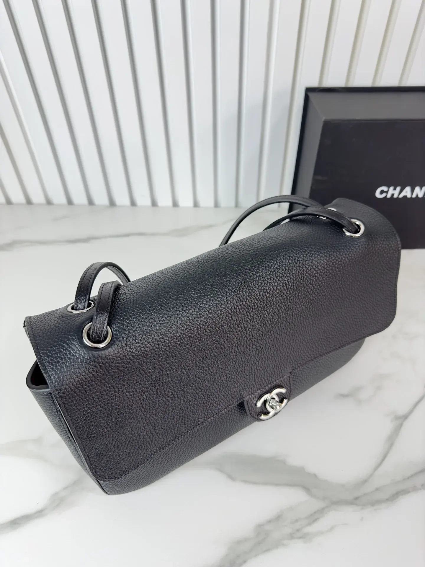 Chanel Classic Flap Grained Leather Crossbody Bag product photo from LabelPicks