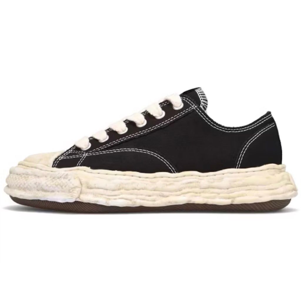 Maison Mihara Yasuhiro Peterson 23 OG Dyed Sole Canvas Low Black