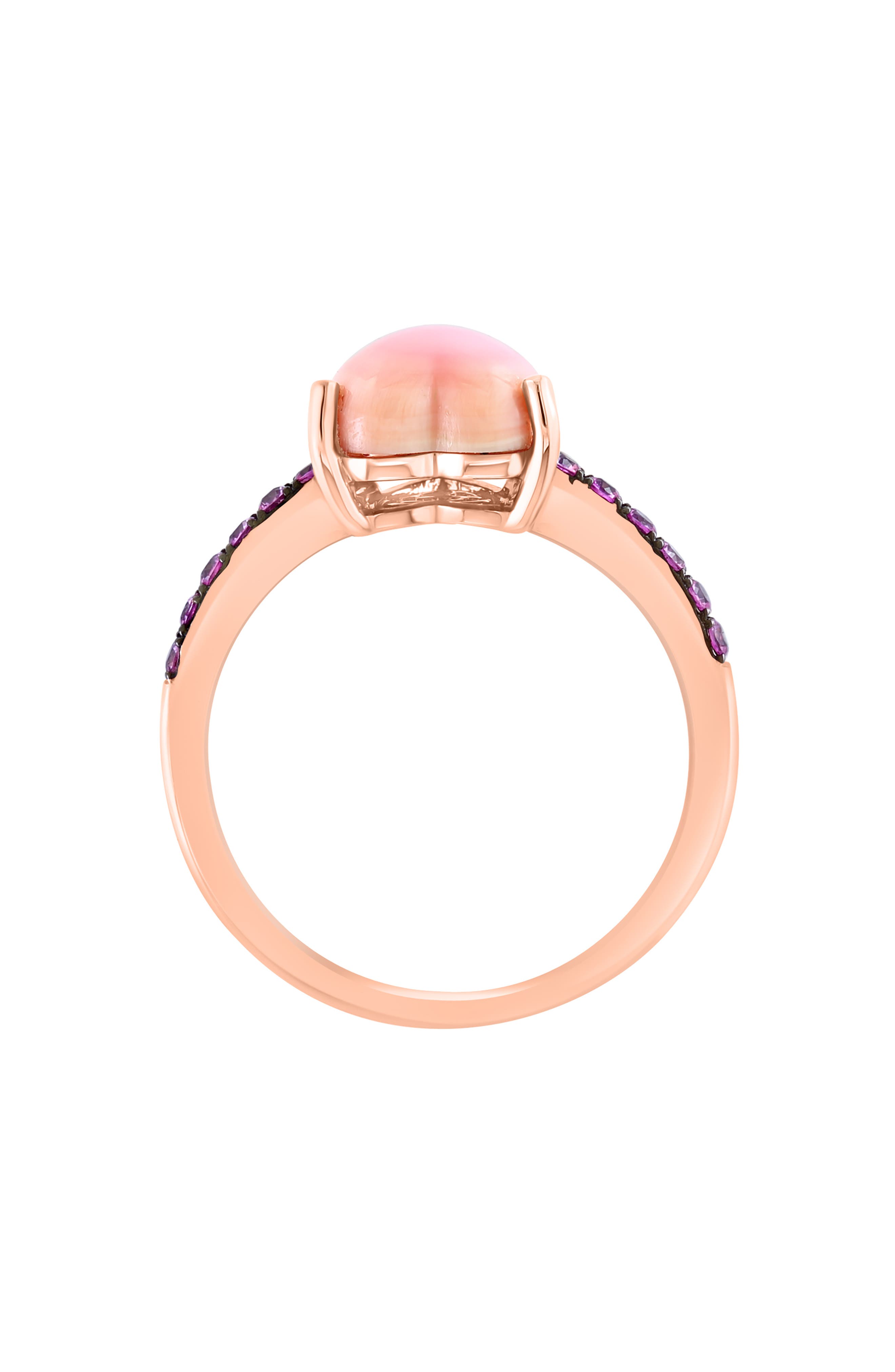 EFFY 14K Rose Gold Pink Sapphire Heart Ring
