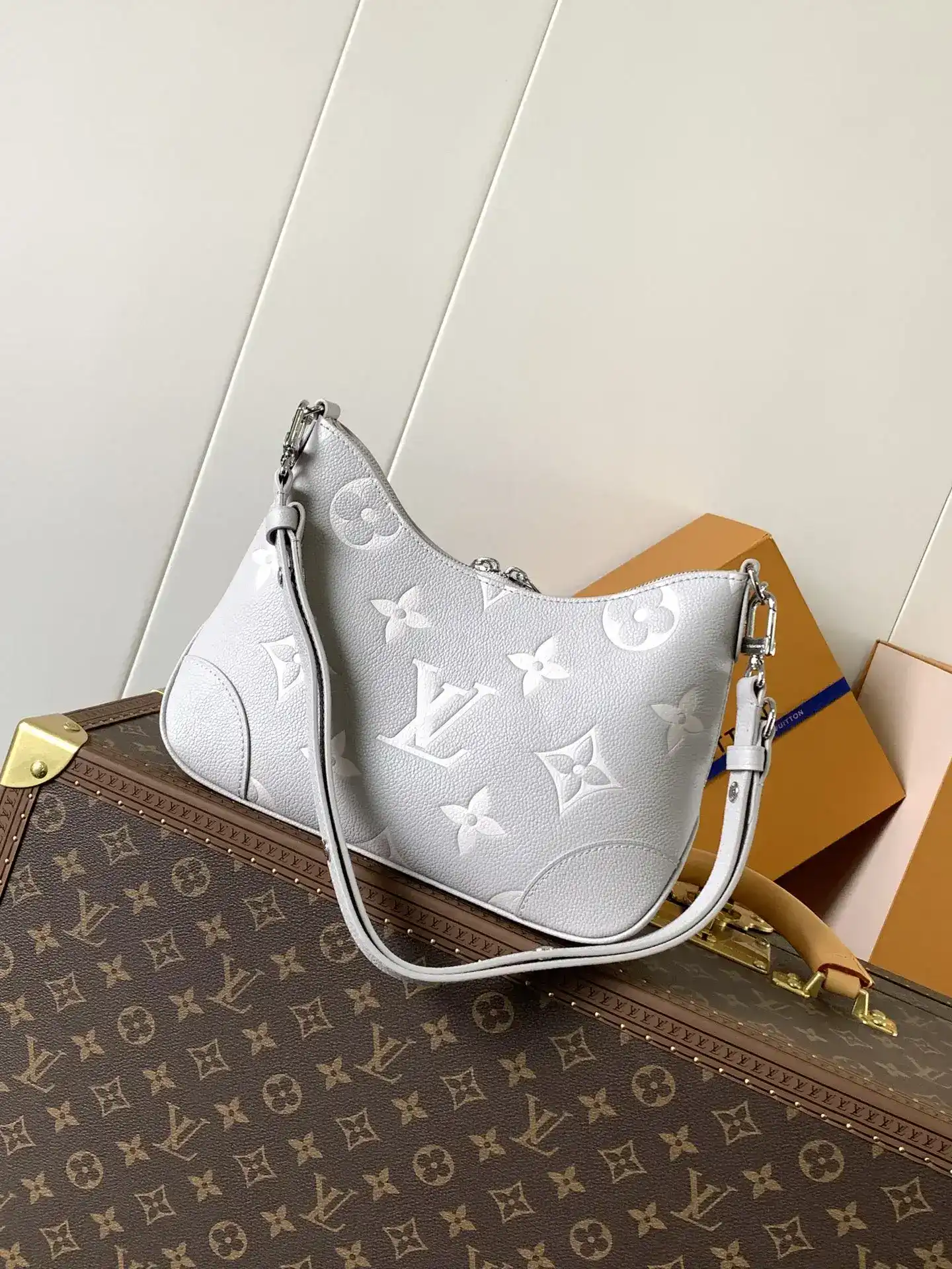 Louis Vuitton Black Grained Leather Hobo Bag product photo from LabelPicks