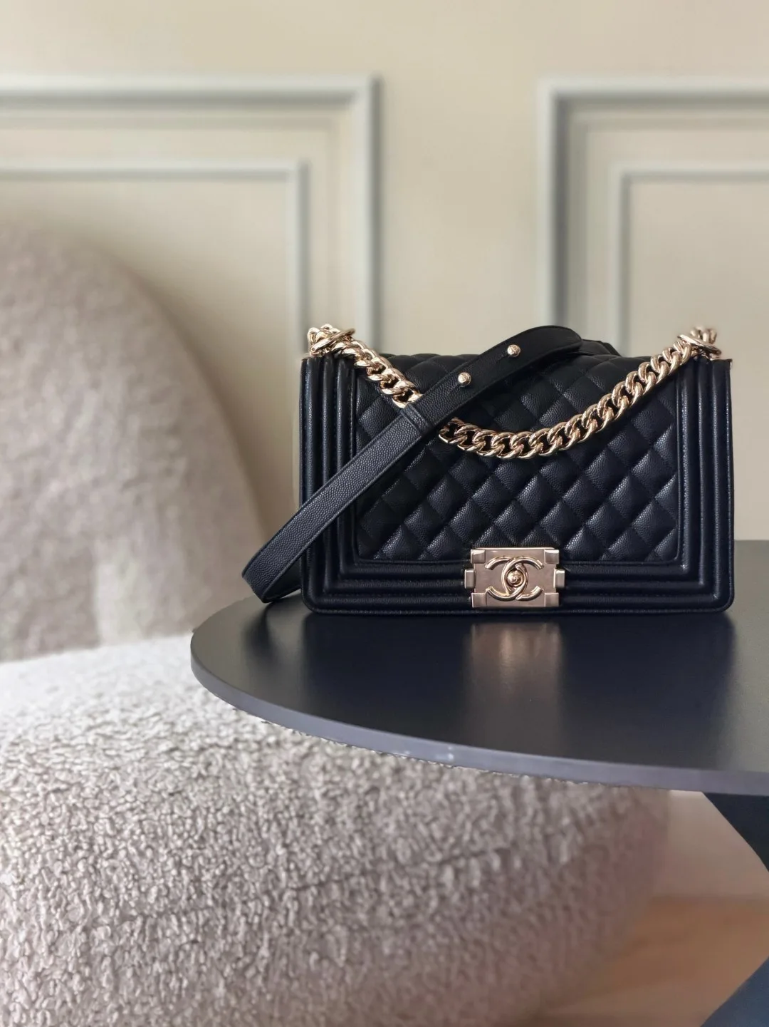Chanel Black Quilted Leather Crossbody Bag product photo from LabelPicks