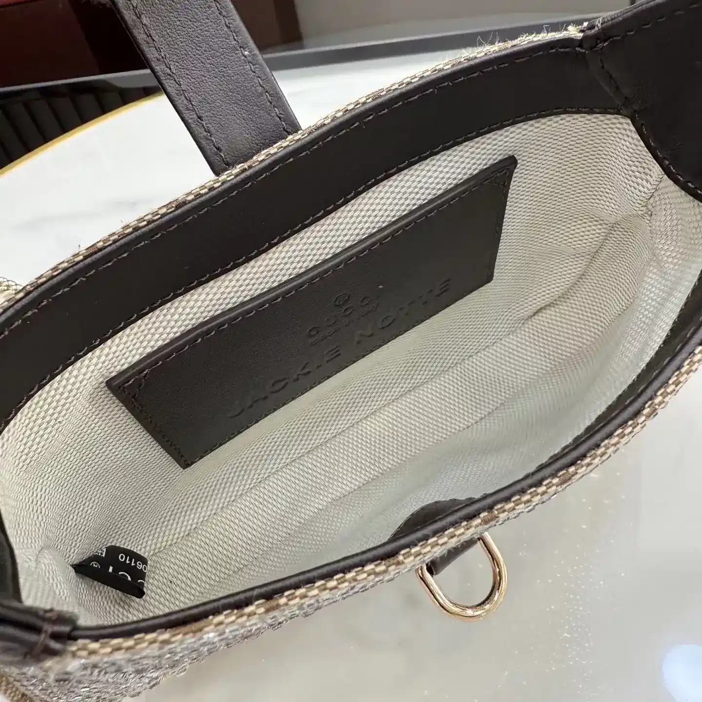 Gucci Brown Jackie Canvas and Leather Crossbody Bag product photo from LabelPicks