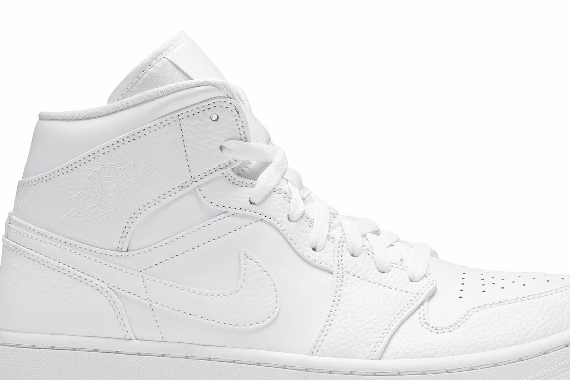 Air Jordan 1 Mid ‘Triple White 2020’ 554724-130