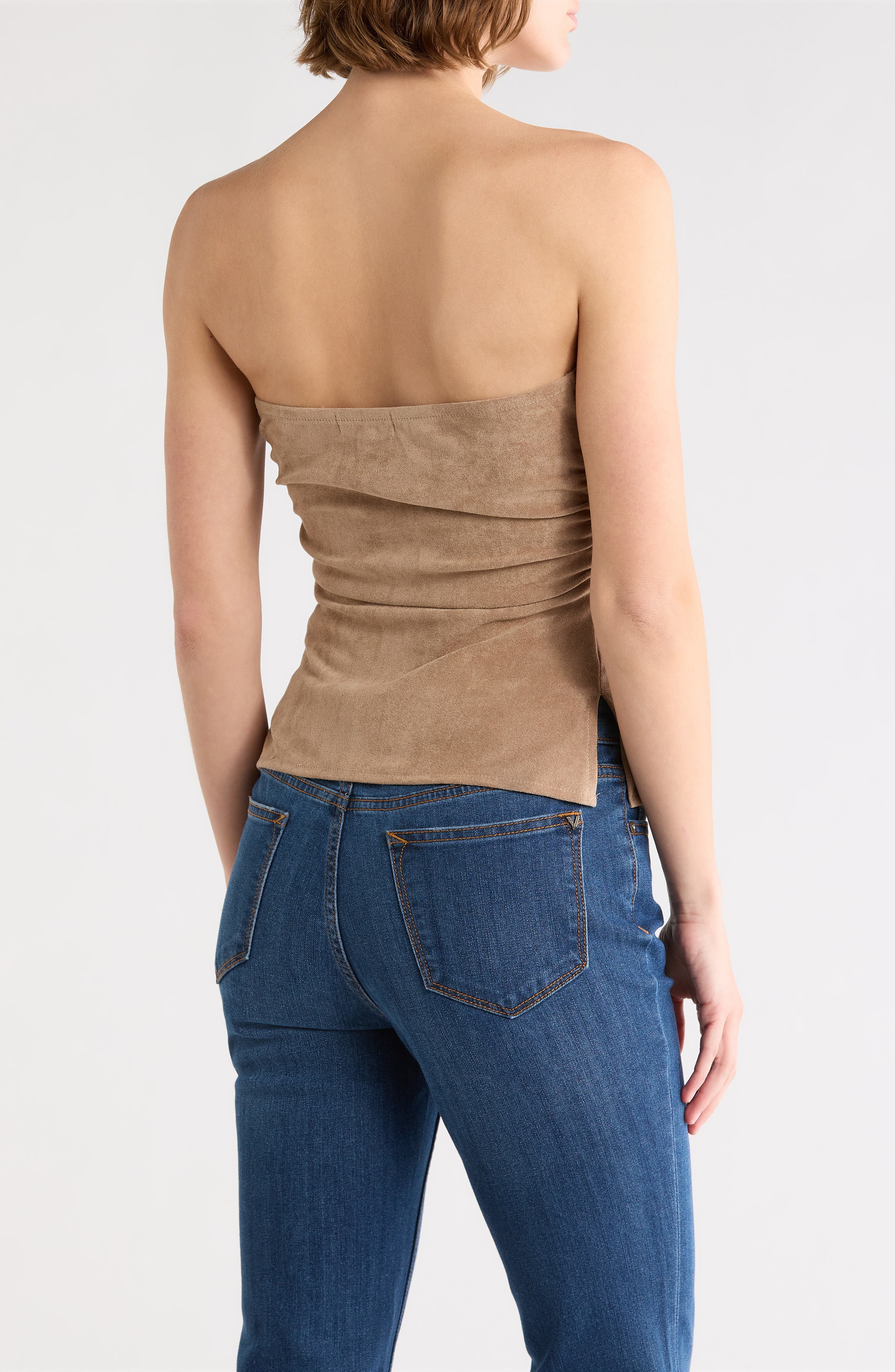 Vigoss Faux Suede Tube Top