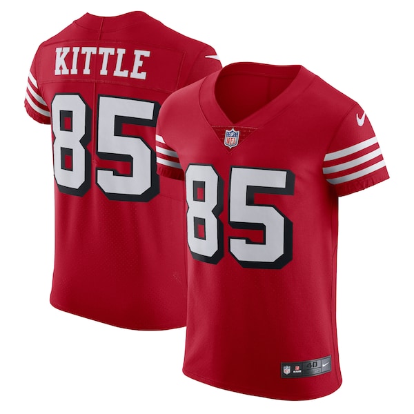 George Kittle San Francisco 49ers Nike Alternate Vapor Elite Jersey - Red/Scarlet/White