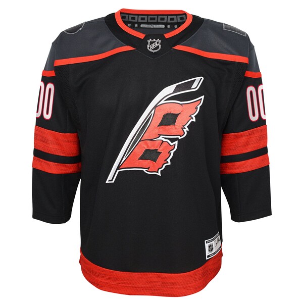 Carolina Hurricanes Youth Home Premier Custom Jersey - Black