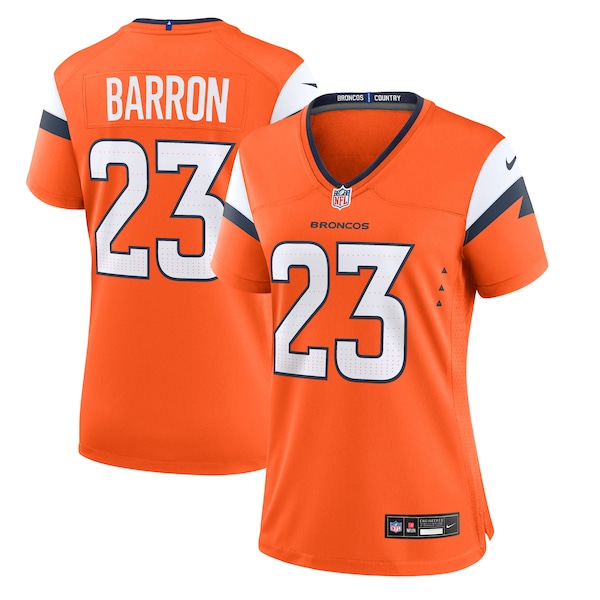 Jahdae Barron Denver Broncos Nike Women's Team Game Jersey -  Orange