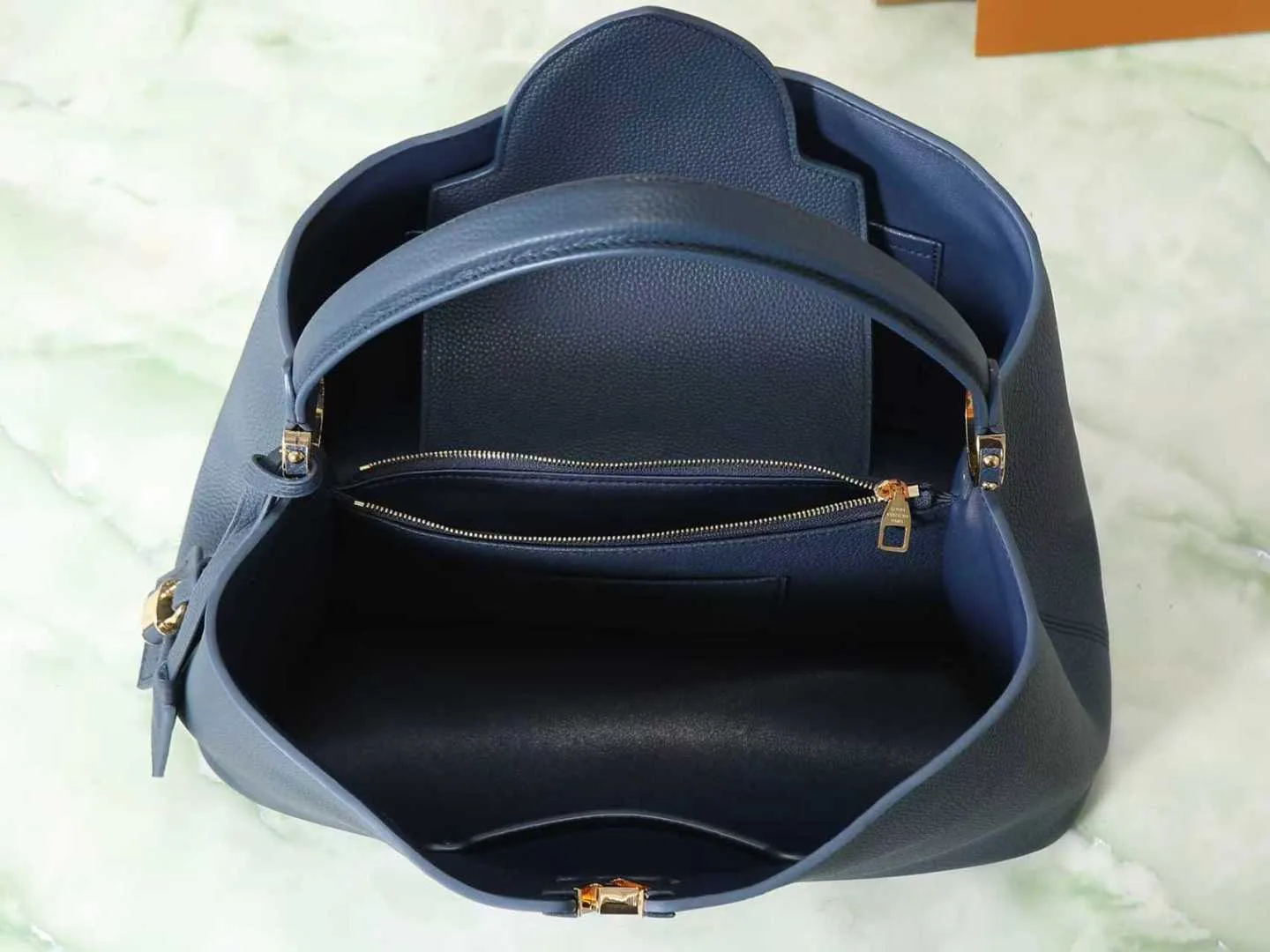 Louis Vuitton Capucines Blue Calfskin Top Handle Bag product photo from LabelPicks