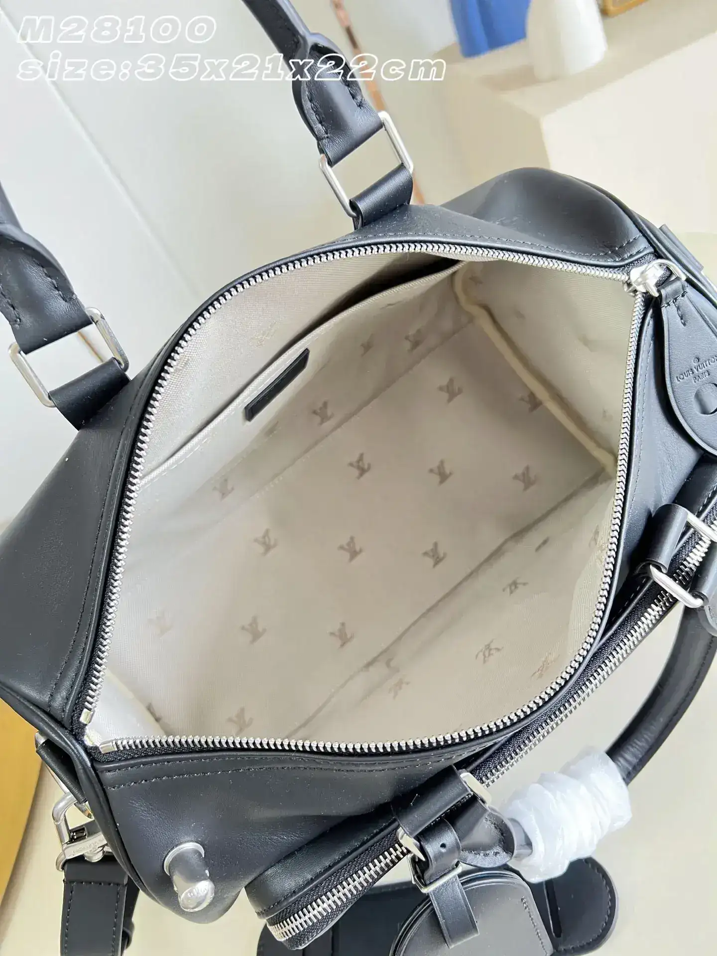 Louis Vuitton Keepall Black Calfskin Tote Bag product photo from LabelPicks